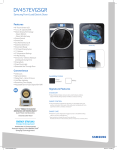 Samsung DV457EVGSGR/A1 Specification Sheet