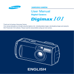 Samsung Digimax 101 User's Manual