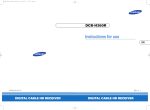 Samsung DCB-H360R User's Manual