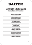 Salter Housewares Building Set E 1053 User's Manual