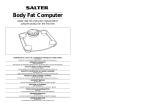 Salter Housewares Body Fat Computer User's Manual