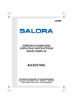 Salora 42LED7100C User's Manual