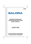 Salora 32LED7100C User's Manual