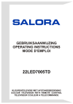 Salora 22LED7015TDW User's Manual