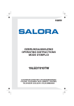 Salora 19LED7010TW User's Manual