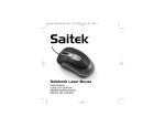 Saitek Notebook Laser Mouse User's Manual