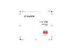 Sagem MYV-76 User's Manual