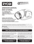 Ryobi P703 User's Manual