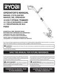 Ryobi P2002 User's Manual