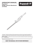 Ryobi Expand-it UT15703A User's Manual