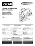 Ryobi P523 User's Manual