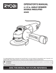 Ryobi AG402 User's Manual