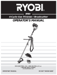 Ryobi Outdoor 890r User's Manual