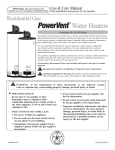 Ruud PowerVent AP14236 User's Manual