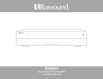 Russound R290DS User's Manual