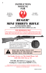 Ruger MINI THIRTY RIFLE User's Manual