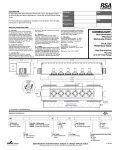 RSA Lighting 62-14410001 User's Manual