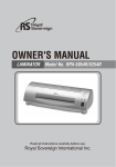 Royal Sovereign RPA-5254R User's Manual