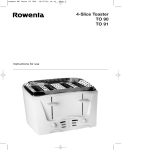 Rowenta TO 91 User's Manual