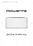 Rowenta Toaster User's Manual