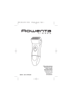 Rowenta SH315/345 User's Manual