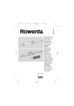 Rowenta 039534/08-02 User's Manual