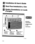 Roper Air Conditioner User's Manual