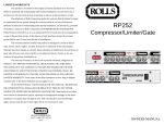 Rolls RP252 User's Manual