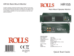 Rolls HR155 User's Manual