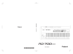 Roland RD-700NX User's Manual