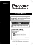 Roland Prelude User's Manual