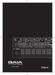 Roland GAIA SH-01 User's Manual