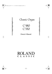 Roland C-380 User's Manual