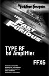 Rockford Fosgate FFX6 User's Manual
