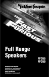 Rockford Fosgate FFC69 User's Manual