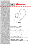 RobinAir Refrigerant Leak Detector 16600 User's Manual