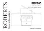 Roberts Radio SRC985 User's Manual