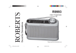 Roberts Radio R9993 User's Manual