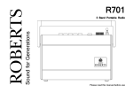 Roberts Radio R701 User's Manual