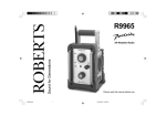 Roberts Radio R9965 User's Manual