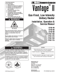 Roberts Gorden CTH2-100 User's Manual