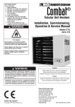 Roberts Gorden COMBAT CTU 22 TO 115 User's Manual