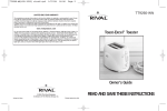 Rival TOAST-EXCEL TT9260-WN User's Manual