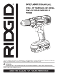 RIDGID R86006 User's Manual