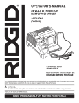 RIDGID R85009 User's Manual