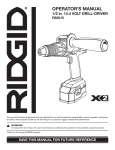 RIDGID R83015 User's Manual