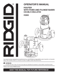 RIDGID R2900 User's Manual