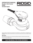 RIDGID R2600 User's Manual