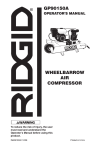 RIDGID GP90150A User's Manual