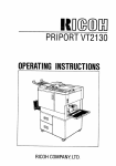 Ricoh PRIPORT VT2130 User's Manual